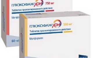 Таблетки Глюкофаж Лонг 500, 750 и 1 000 мг : инструкция по применению