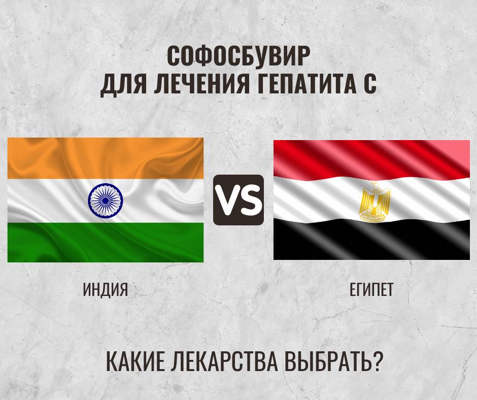 Почему выгоднее купить Софосбувир из Индии, а не Египта?