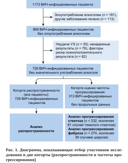 Отбор участников исследования и 2 когорты.